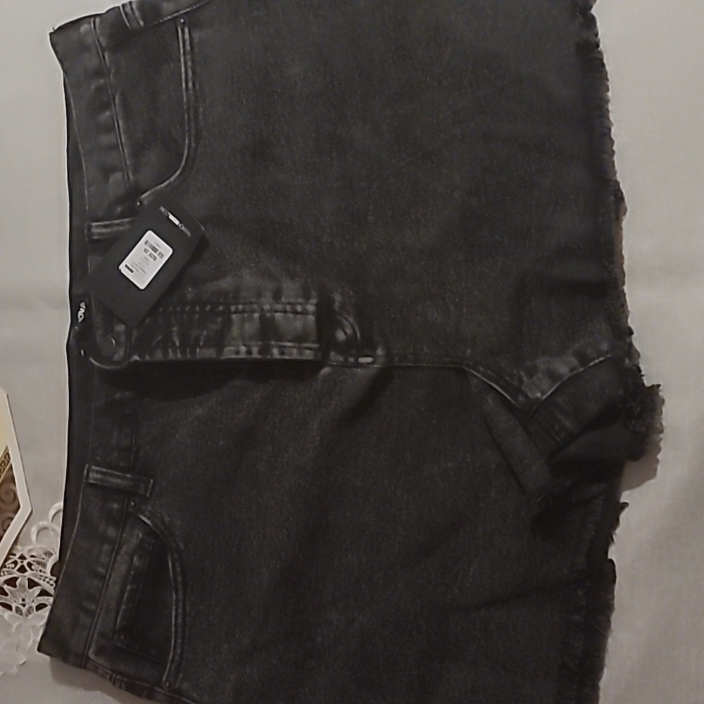 high waisted denim shorts